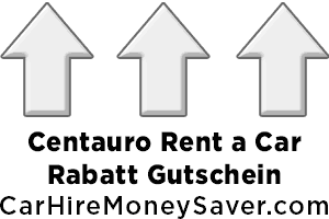 Rabatt Gutschein Centauro Rent a Car